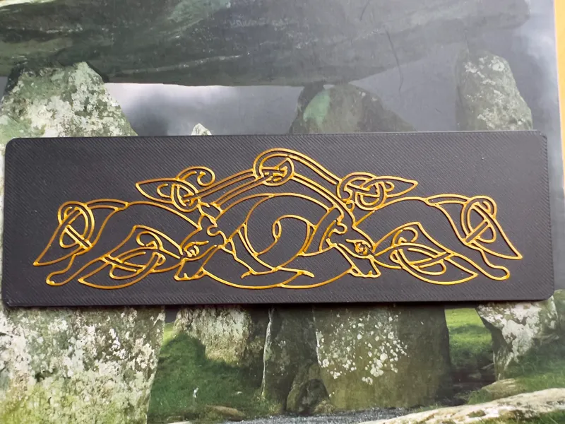 Twin Celtic Dog Bookmark
