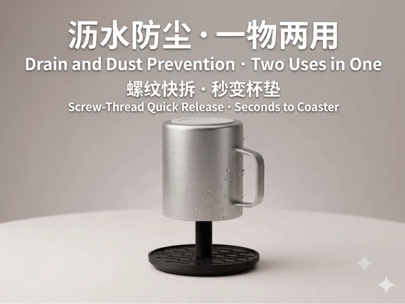【stary】螺纹快拆 · 一物两用杯架