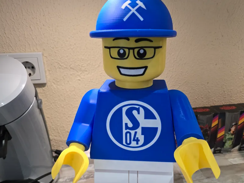 MEGA Klemmsteinfigur Schalke Fan