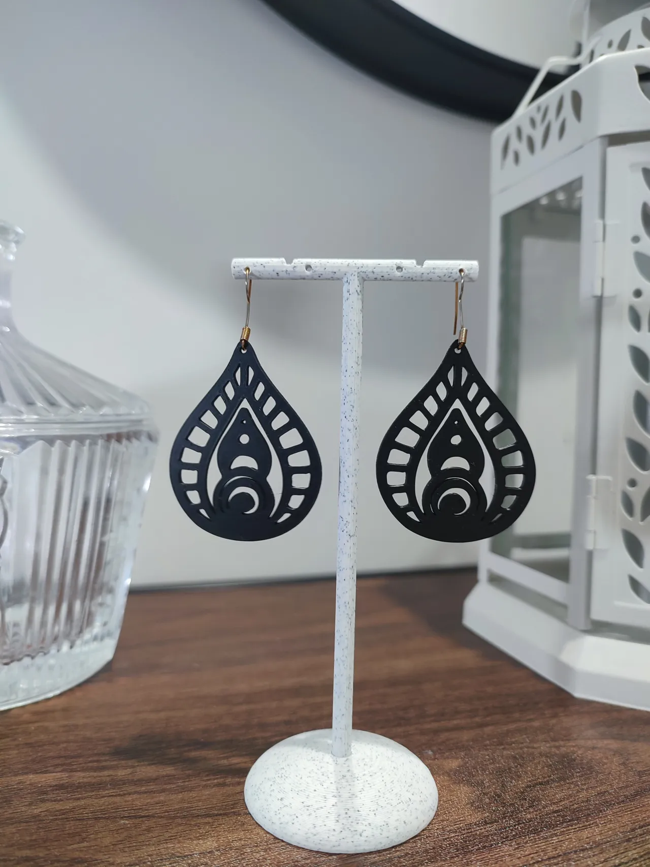 Aretes Gota de Ébano view 2