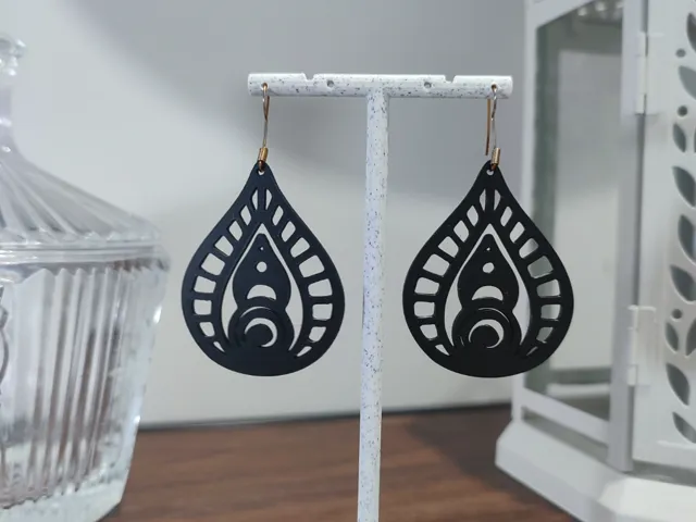 Aretes Gota de Ébano