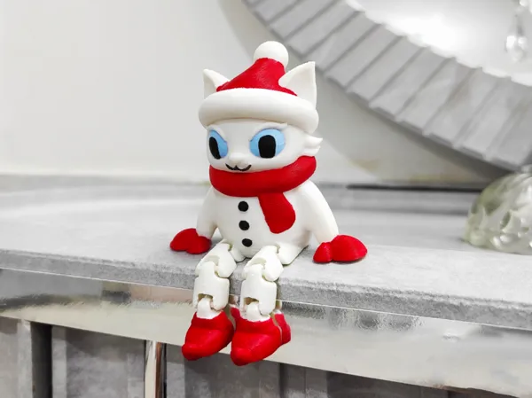 Фигурка Snowcat Wonder – зимна декорация
