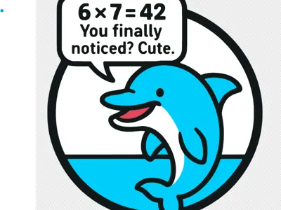 67 ≠ 42 – Hitchhikers Guide Dolphin Ornament