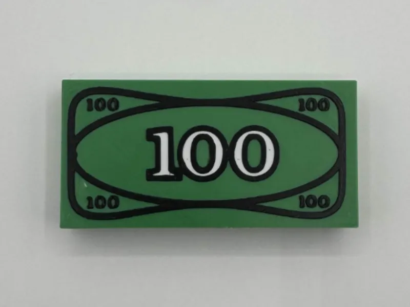 500% Scale 1x2 Money Tile