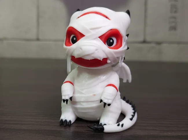 Mummified baby dragon