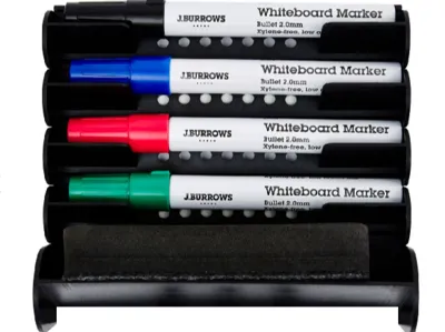 Modular Whiteboard Marker & Eraser Caddy