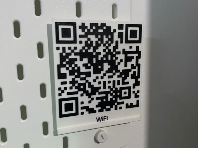 QR-Code mount for Ikea Skadis