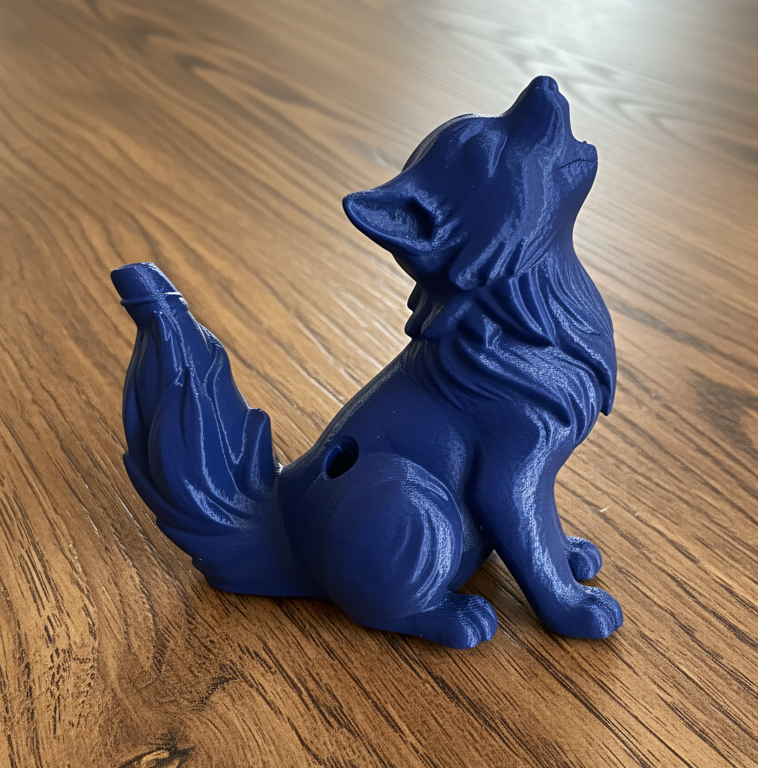 Miniatura 2 do modelo 3D Howling Baby Wolf