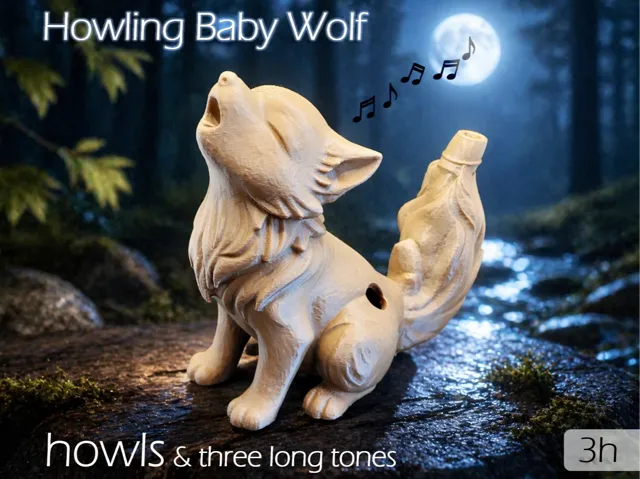 Howling Baby Wolf