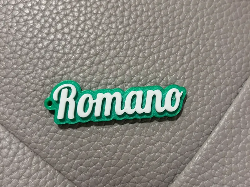 Romano name keychain