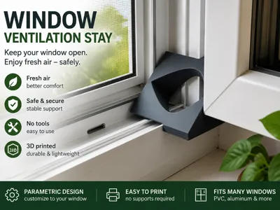Customizable window stopper generator: ventilation
