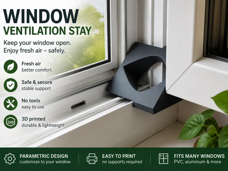 Customizable window stopper generator: ventilation