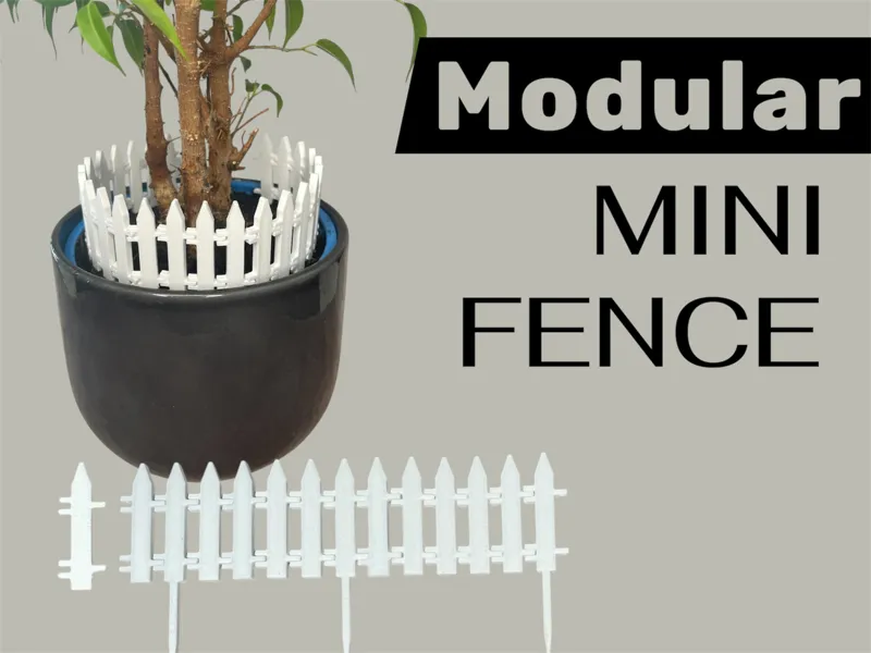 Flexibler Modularer Mini Zaun für Pflanzen