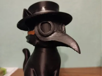 Plague doctor cat with a hat