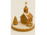 Église en pain d'épices lumineuse de Noël — photo 2