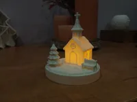 Église en pain d'épices lumineuse de Noël — photo 4