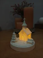 Église en pain d'épices lumineuse de Noël — photo 3