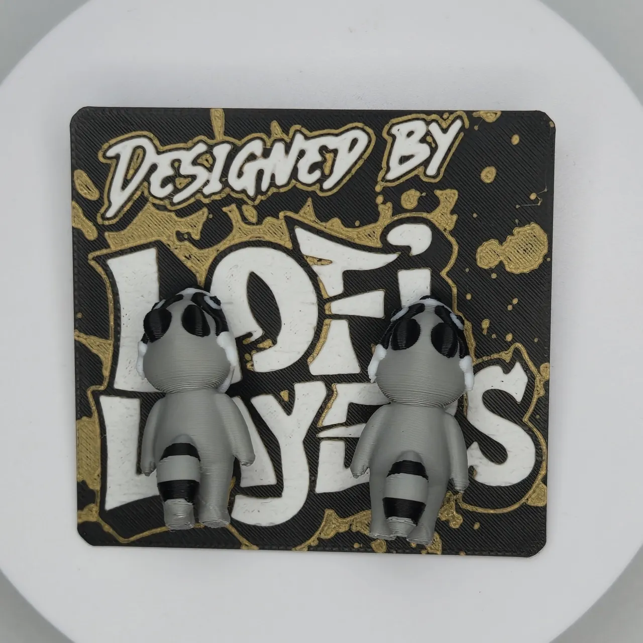 Raccoon Chomper Earrings view 3