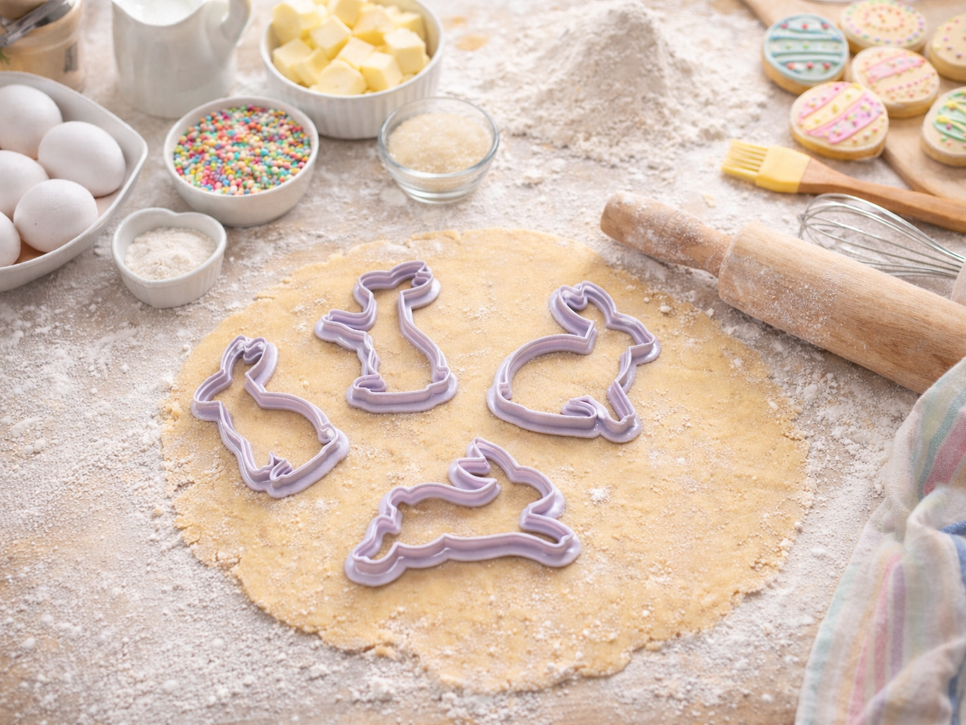 Easter Bunny Cookie Cutter Set