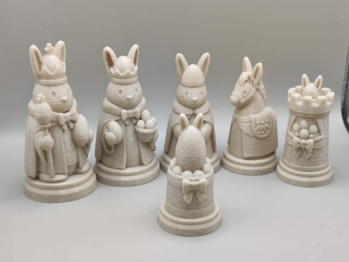 Easter Bunny Chess Set
