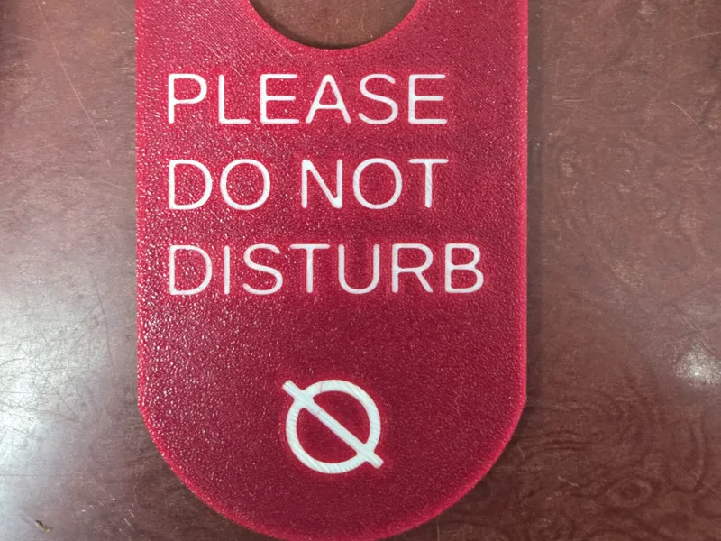 Do not Disturb Hotel Sign V2