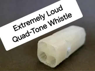 Extremely Loud Quad Toned Whistle