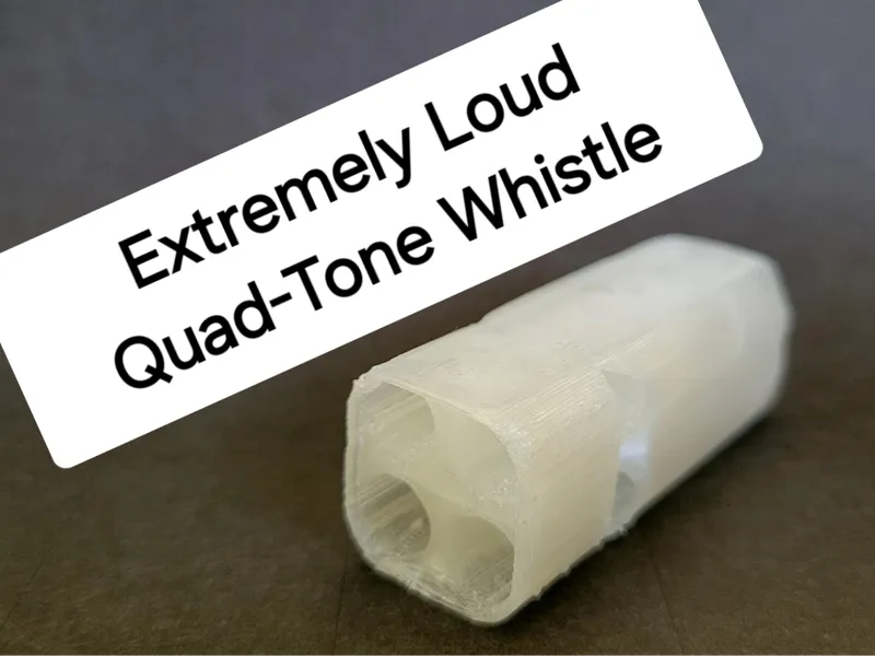 Extremely Loud Quad Toned Whistle