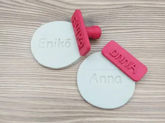 Name / text stamp for cookies