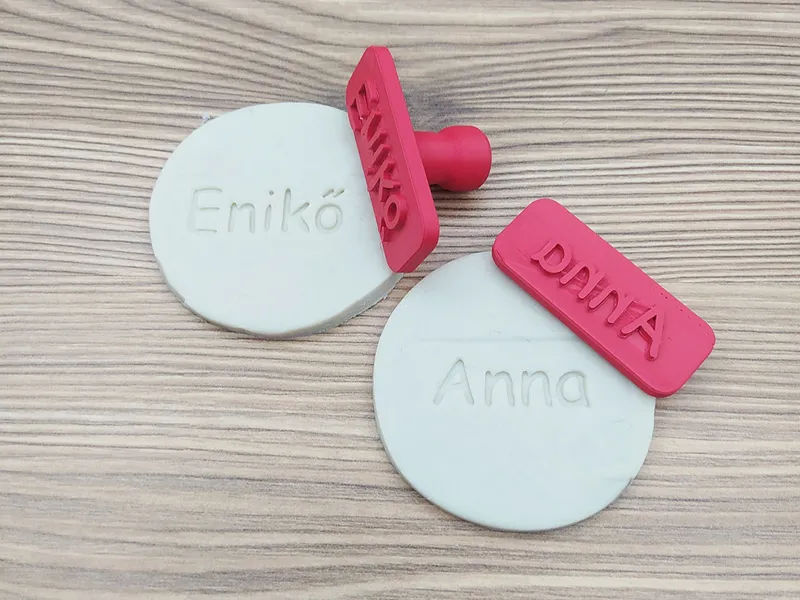 Name / text stamp for cookies
