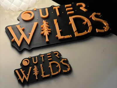 Outer Wilds Logo Embossed