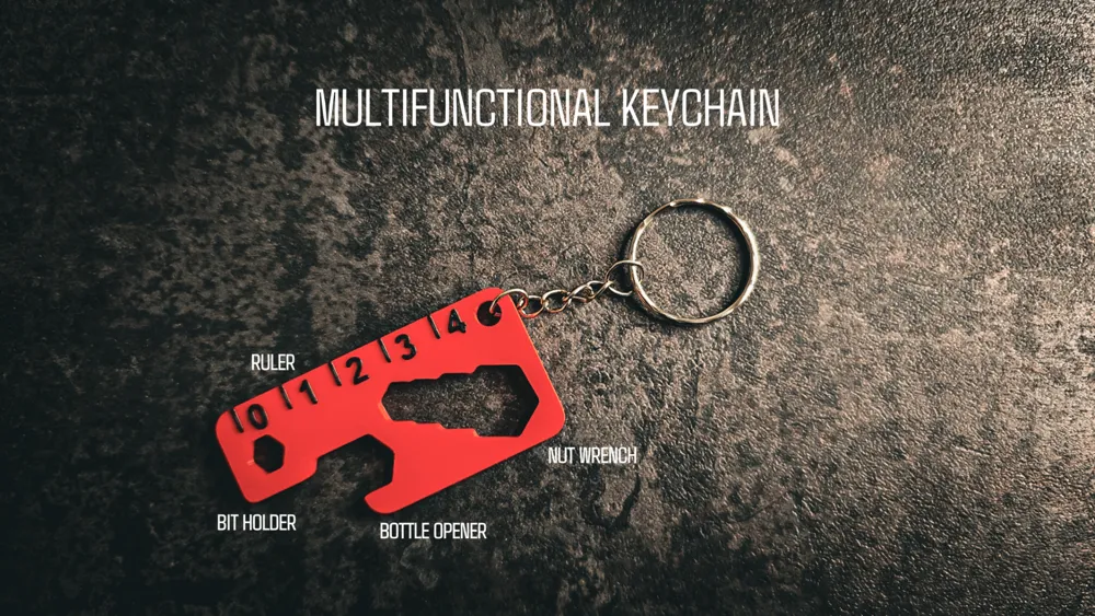 Multifunctional keychain by CoNcLuZiOn - MakerWorld