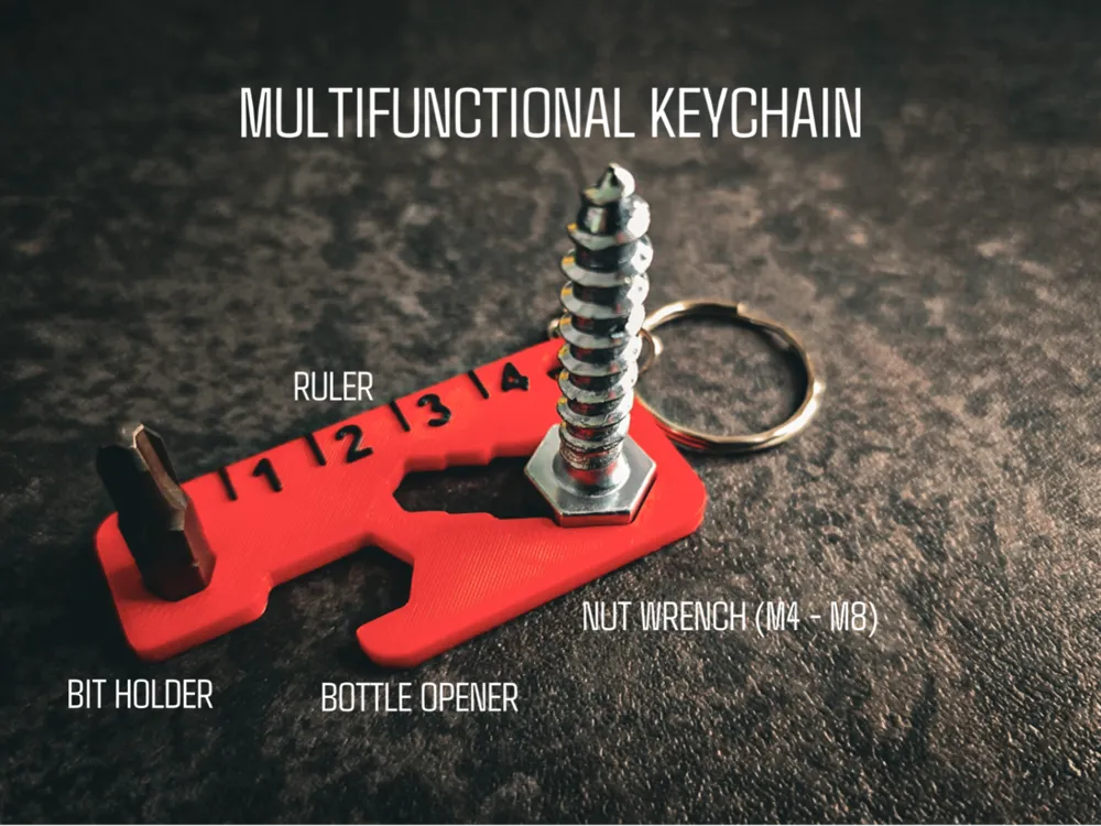 Multifunctional keychain by CoNcLuZiOn - MakerWorld