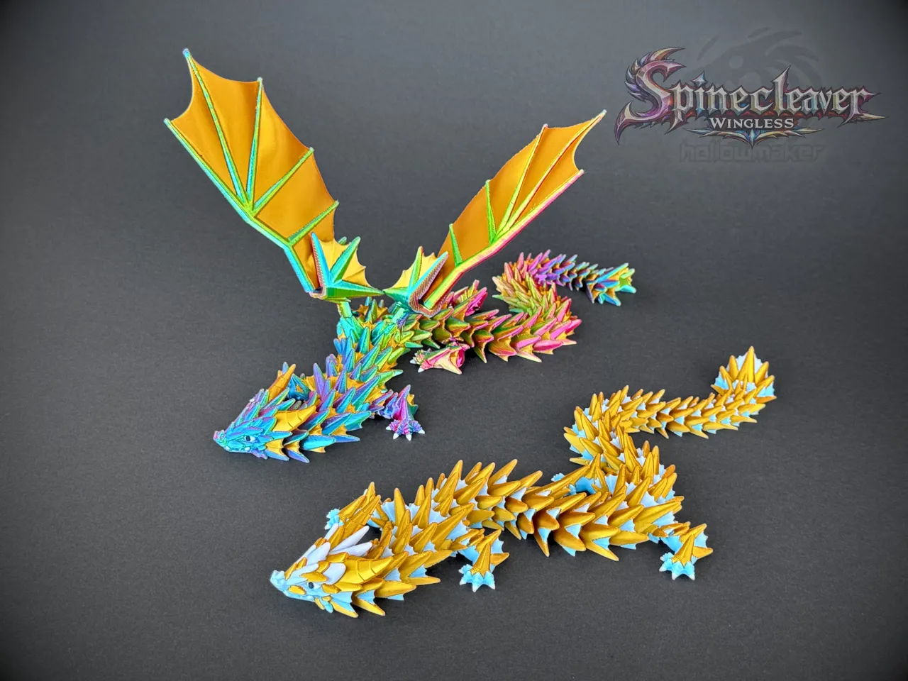 Spinecleaver Wingless - Articulated Dragon view 3