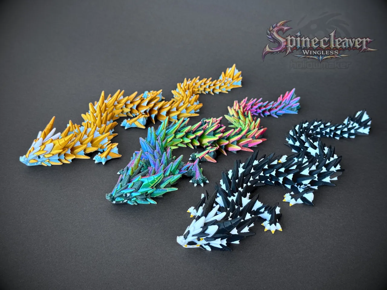 Spinecleaver Wingless - Articulated Dragon view 4