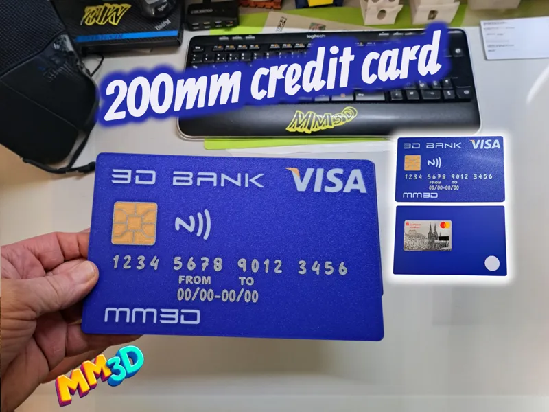 Funny Giant Credit Card + 25mm NFC Holder
