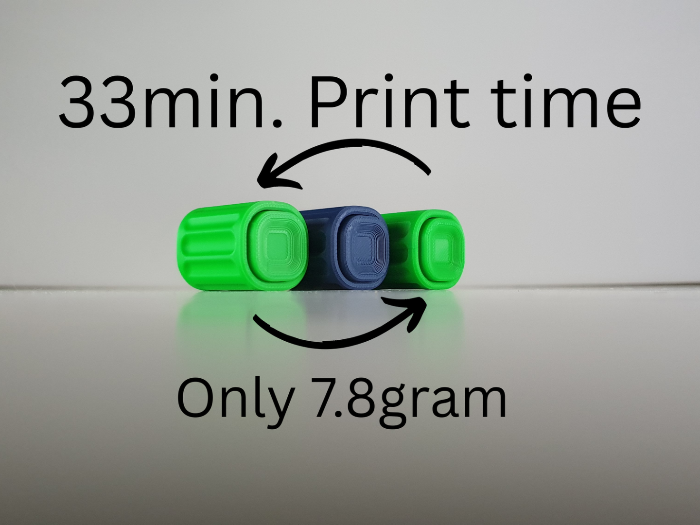 Loop Button Fidget/33min. Print time/Only 7.8gram