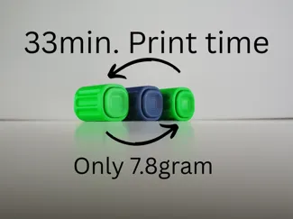 Loop Button Fidget/33min. Print time/Only 7.8gram
