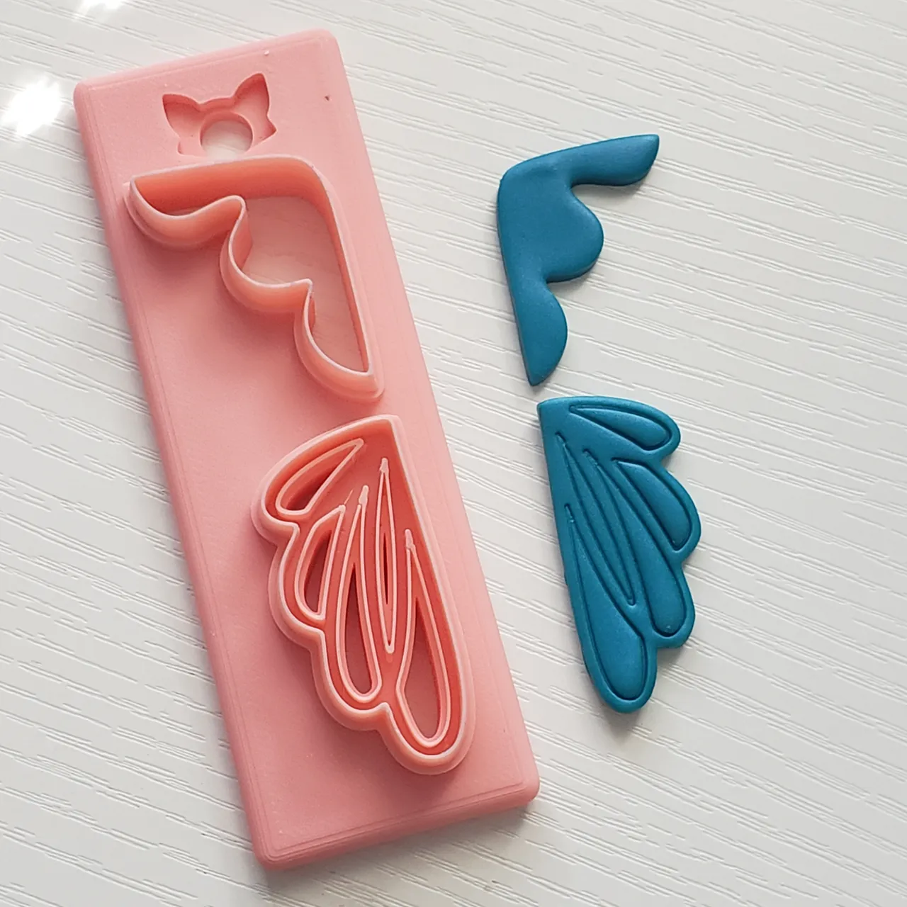 "Kyrie" Abstract Polymer Clay Earring Cutter view 2