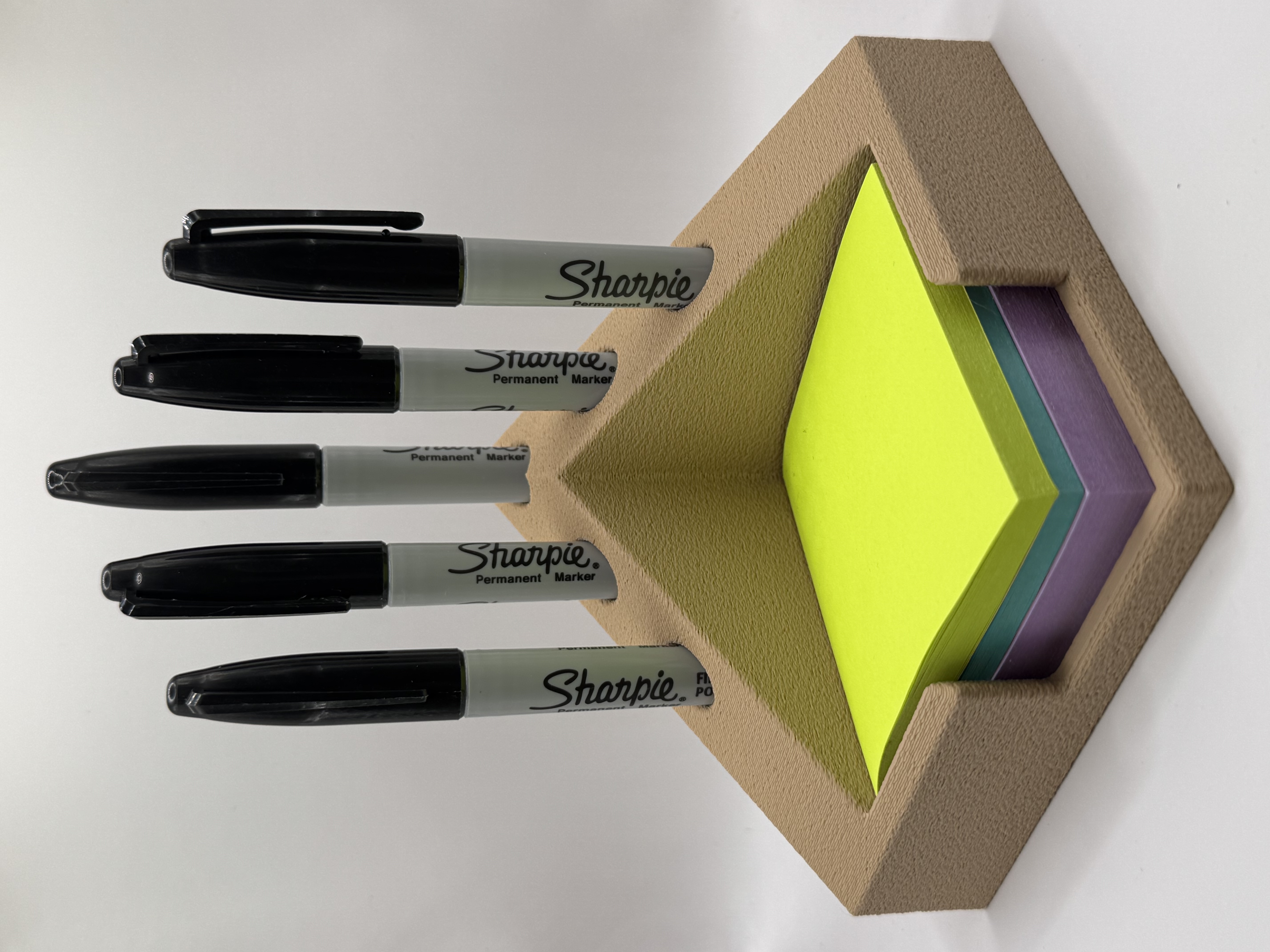 Miniatura 3 do modelo 3D Post-It Note Sharpie Marker Holder