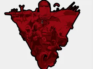 Free Palestine - Red Emblem - Wall Mounted