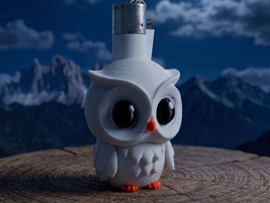 Clipper Lighter Case – Owl