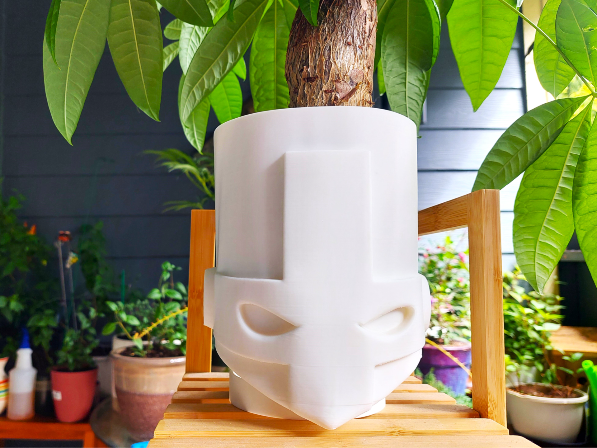 Castle Crashers Head Video Game Planter Pot
