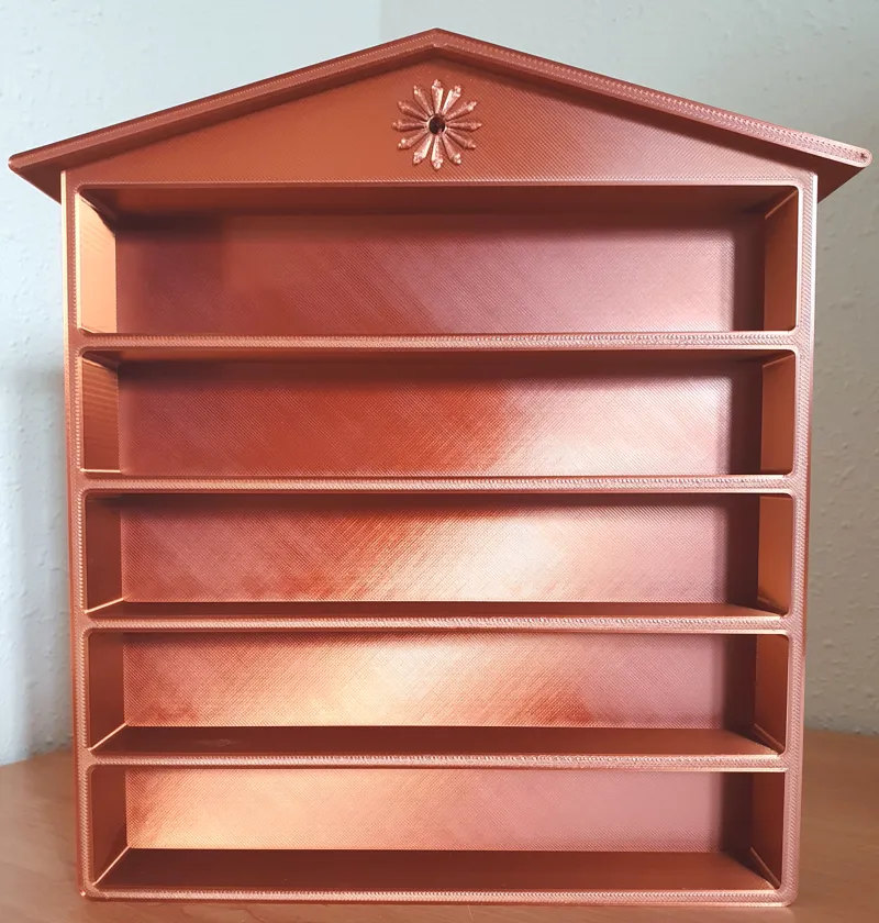 Display case wall for small items