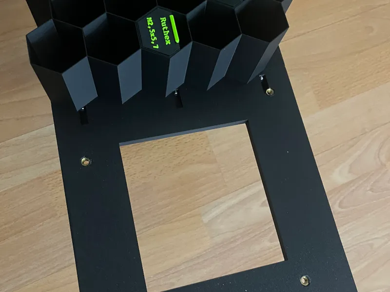 Montagerahmen - Hexagon Organizer zu Ikea Skadis
