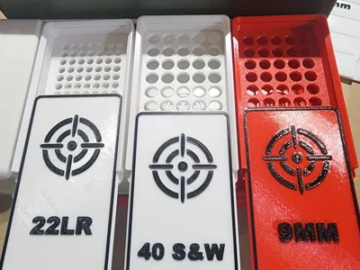 40 S&W Ammo Box 50 count to fit 50cal Ammo Boxes