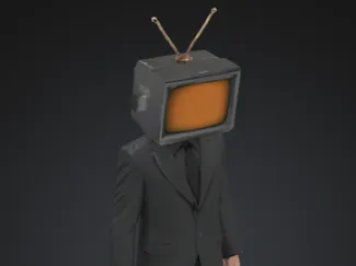 TV-Headed Man Figurine (8 cm)