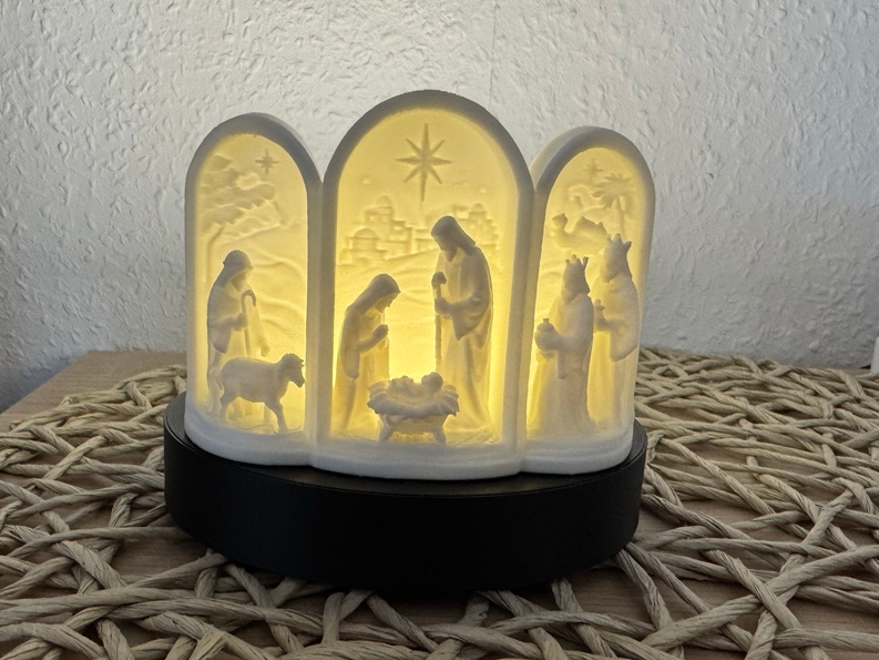 Weihnachts-Krippenlampe - 3D printed Decor, in stock in India