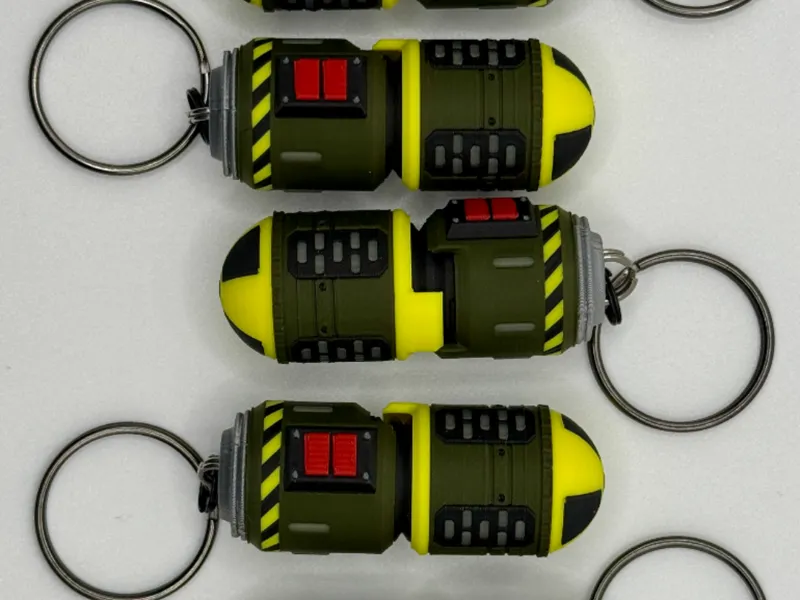 Satisfactory Nuke Nobelisk Key Chain