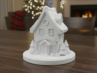 Weihnachtshaus für 3D-Druck PLA