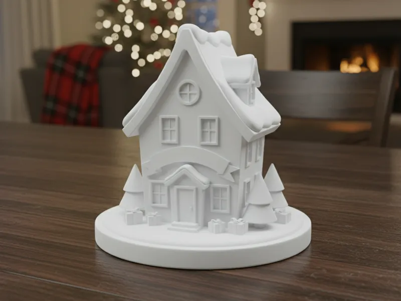 Weihnachtshaus für 3D-Druck PLA